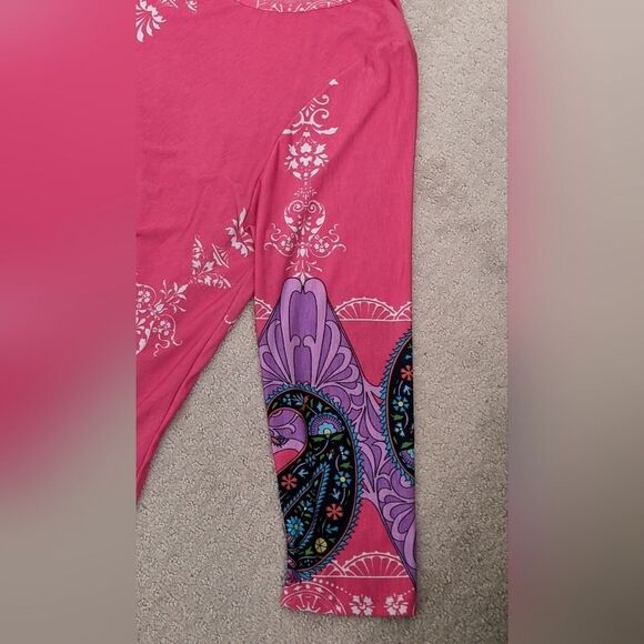 Tunic Shift Dress Hot Pink Boho Pockets - Picture 3 of 3